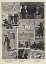 Suche nach dem vermissten Kanonenboot Wasp, auf den Parcel-Korallenriffen, Chinesische Meere